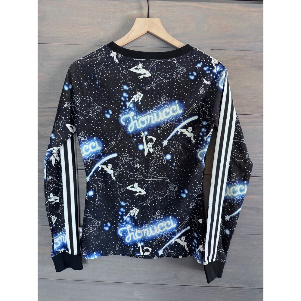Adidas Originals x Fiorucci Galaxy Stars Mesh Top Long Sleeve EK4788 Womens M - Picture 6 of 7